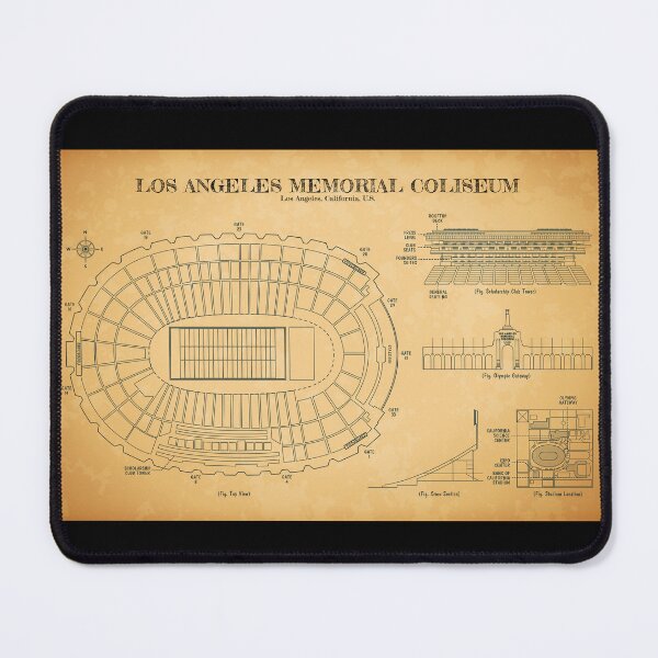 Item preview, Los Angeles Memorial Coliseum (Aged Parchment) designed and sold by BGALAXY.