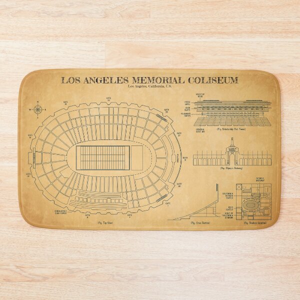 Item preview, Los Angeles Memorial Coliseum (Aged Parchment) designed and sold by BGALAXY.