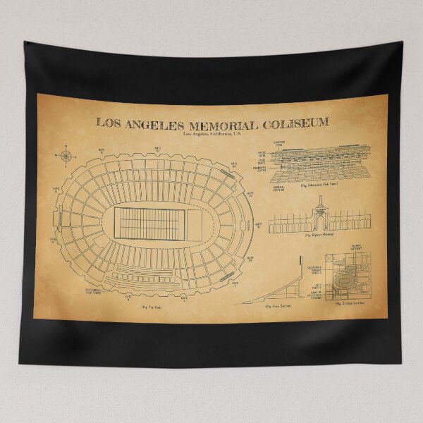 Item preview, Los Angeles Memorial Coliseum (Aged Parchment) designed and sold by BGALAXY.