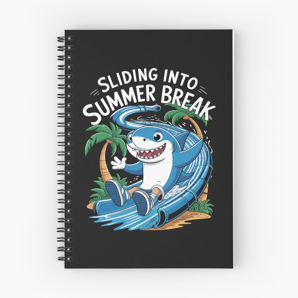 Item preview, Summer Break Shark Waterpark Cute Water Slide Pool Party Boy designed and sold by procionartss.