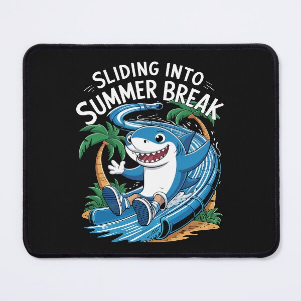 Item preview, Summer Break Shark Waterpark Cute Water Slide Pool Party Boy designed and sold by procionartss.