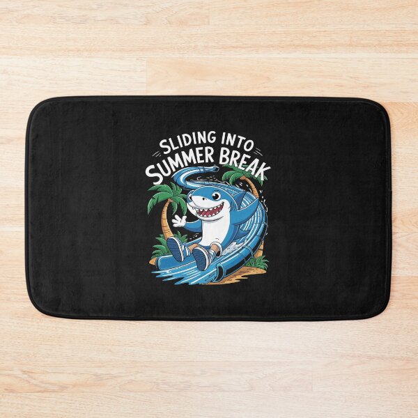 Item preview, Summer Break Shark Waterpark Cute Water Slide Pool Party Boy designed and sold by procionartss.