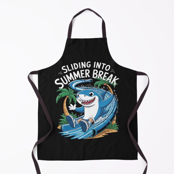 Item preview, Summer Break Shark Waterpark Cute Water Slide Pool Party Boy designed and sold by procionartss.