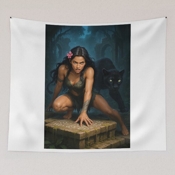 Item preview, Shanti Riveria black cat witching hour   designed and sold by CathryneDelamort.