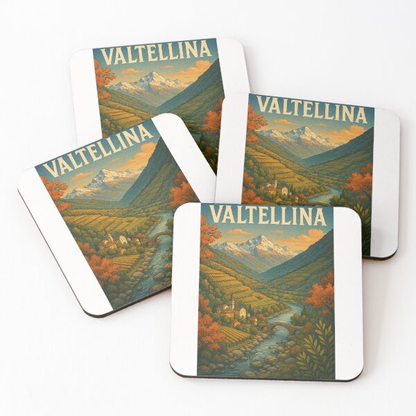 Item preview,  Valtellina Italy Autumn Landscape with Alpine River designed and sold by Places On Earth.