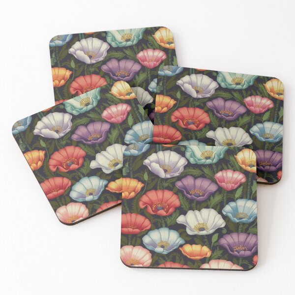 Item preview, floral pattern modern, contemporary minimalist abstraction, for use on a rug, light main color palette, illustration, picture designed and sold by gulka8.
