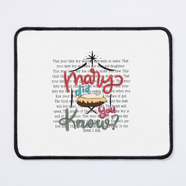 Item preview, Mary Did You Know Nativity Moment With Gentle Script And Warm Christmas Meaning designed and sold by torildorxop.