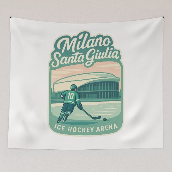 Item preview,  Milano Santa Giulia Ice Hockey Arena with Olympic Player designed and sold by Places On Earth.