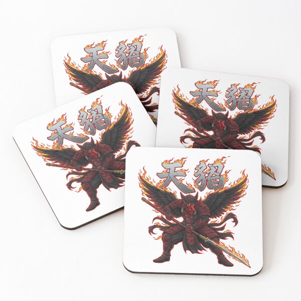 Item preview, Fiery Tengu Warrior Japanese Mythology Demon designed and sold by k3rstman1.