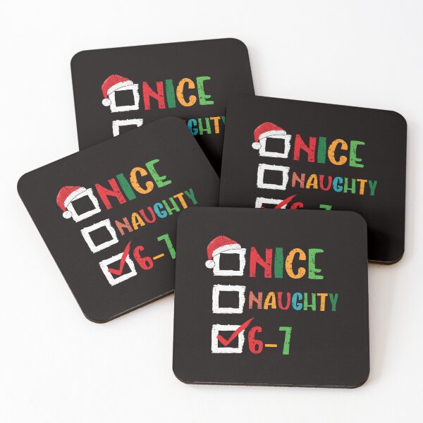Item preview, Nice Naughty Six Seven Holiday Checklist With Bright Colors And Playful  designed and sold by torildorxop.