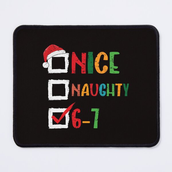 Item preview, Nice Naughty Six Seven Holiday Checklist With Bright Colors And Playful designed and sold by torildorxop.