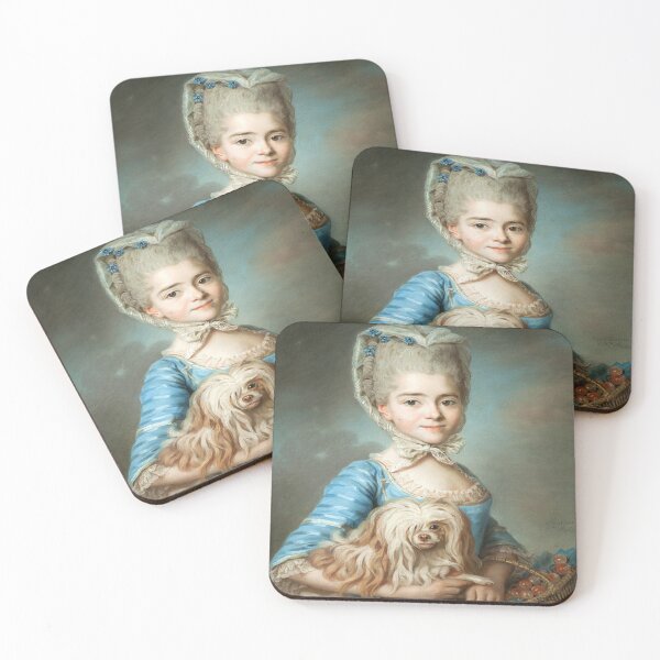 Item preview, Augustine-Suzanne Roslin by Marie-Suzanne Giroust (c.1770)// Public Domain designed and sold by Vernissage-dart.