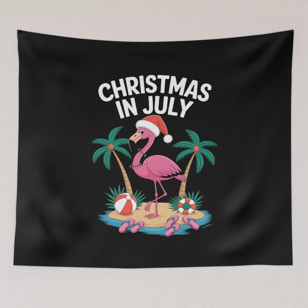 Item preview, Summer Palm Tree Lighting Flamingo Christmas In July designed and sold by procionartss.