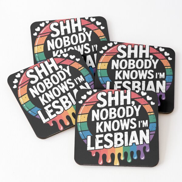 Item preview, LGBTQ Gay Pride Month Shhh Nobody Knows I'm a Lesbian designed and sold by RoyTill0Art.