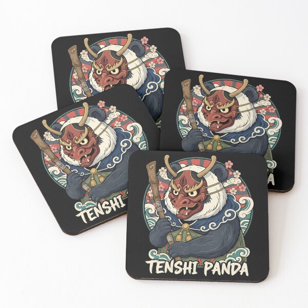 Item preview, Tenshi Panda Tengu Mask Japanese Warrior designed and sold by k3rstman1.
