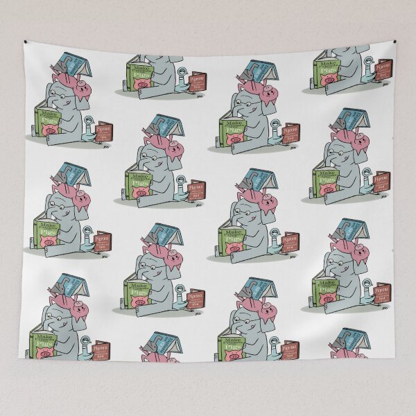 Item preview, Elephant and Piggie Cartoon  designed and sold by Aryi-ahSpringf.