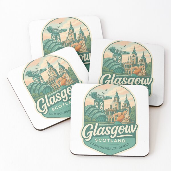 Item preview,  Glasgow Scotland Commonwealth Games with Historic Skyline designed and sold by Aryabek.