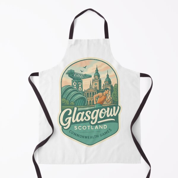 Item preview, Glasgow Scotland Commonwealth Games with Historic Skyline designed and sold by Aryabek.