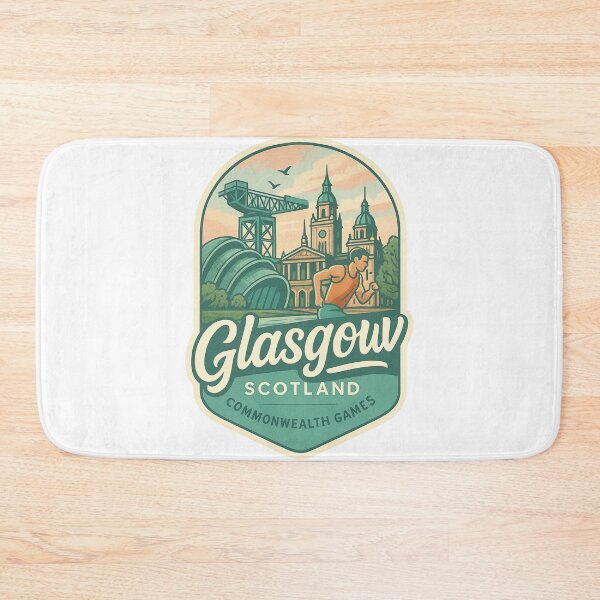 Item preview,  Glasgow Scotland Commonwealth Games with Historic Skyline designed and sold by Aryabek.