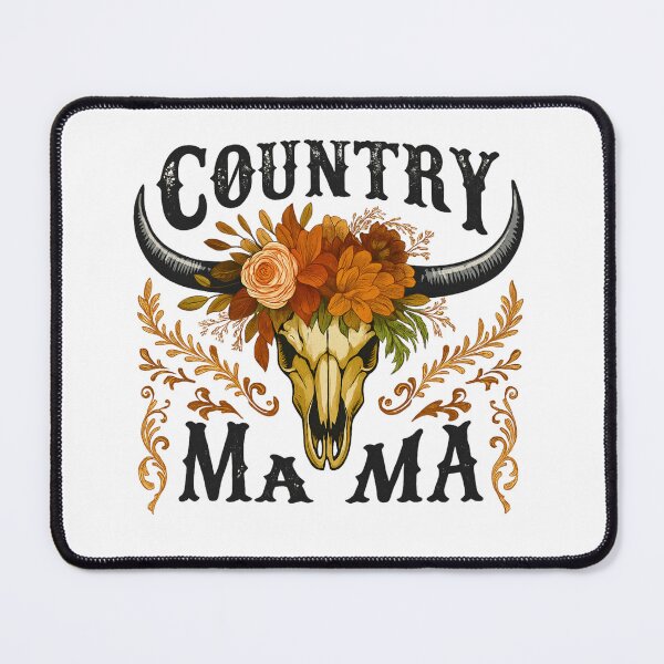Item preview, Country Mama Boho Steer Skull Floral Western Southern Aesthetic designed and sold by haitrieuic96.