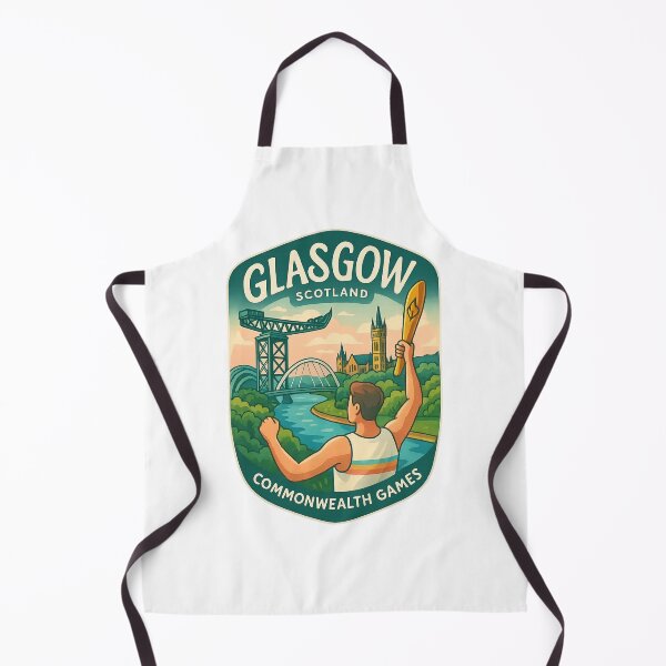 Item preview, Glasgow Scotland Torch Relay with Iconic Landmarks designed and sold by Aryabek.