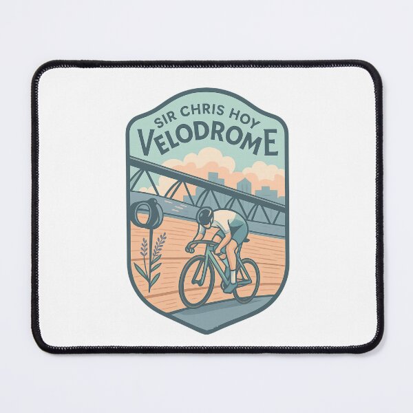 Item preview, Sir Chris Hoy Velodrome Glasgow Skyline with Cyclist designed and sold by Aryabek.