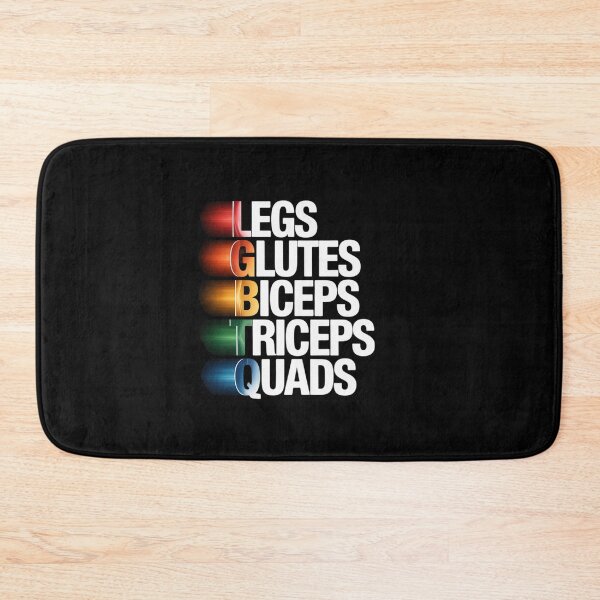 Item preview, LGBTQ Legs Glutes Biceps Triceps Quads Gym Gay Lesbian designed and sold by RoyTill0Art.