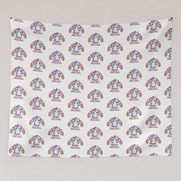 Item preview, Cute Metal Unicorn – Kawaii Heavy Metal Rainbow Design designed and sold by onlin3boutiqu3.