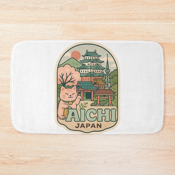 Item preview,  Aichi Japan Landmark Scene with Nagoya Castle and Sakura designed and sold by Aryabek.
