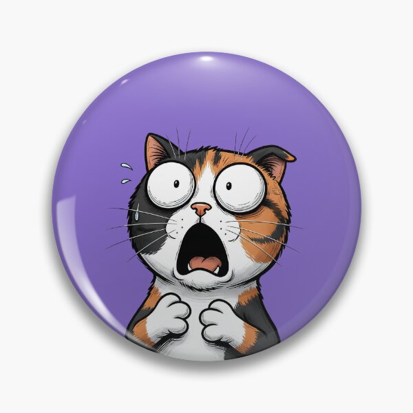 Item preview, A FRIGHTENED CUTE CAT designed and sold by infinitearte.