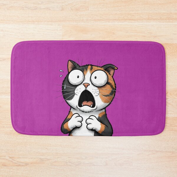 Item preview, A FRIGHTENED CUTE CAT designed and sold by infinitearte.