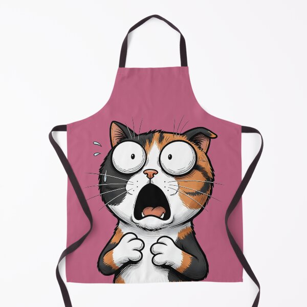 Item preview, A FRIGHTENED CUTE CAT designed and sold by infinitearte.