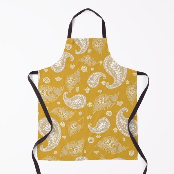 Item preview, Yellow Paisley Ornamental Pattern – Vintage Boho Design designed and sold by Line-Aura.
