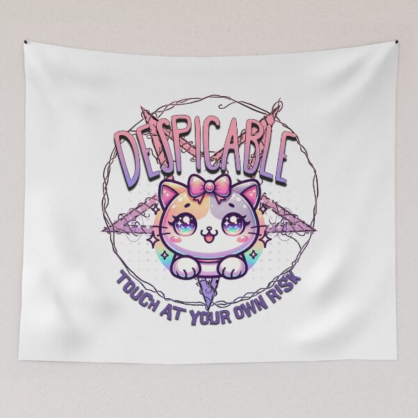 Item preview, Despicable Kawaii Cat – Cute but Dangerous Pastel Anime Kitty Design designed and sold by onlin3boutiqu3.