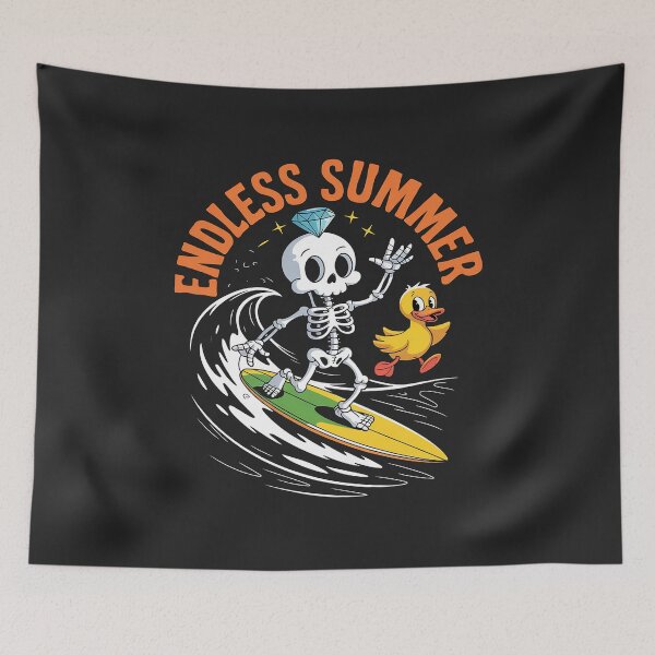 Item preview, summer skeleton hawaiian endless summer Christmas in July designed and sold by procionartss.