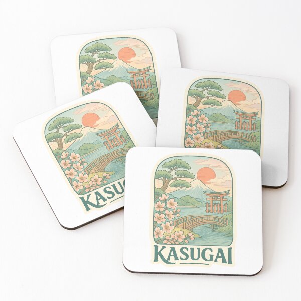 Item preview,  Kasugai Japan Bridge View with Sakura and Mount Fuji designed and sold by Aryabek.