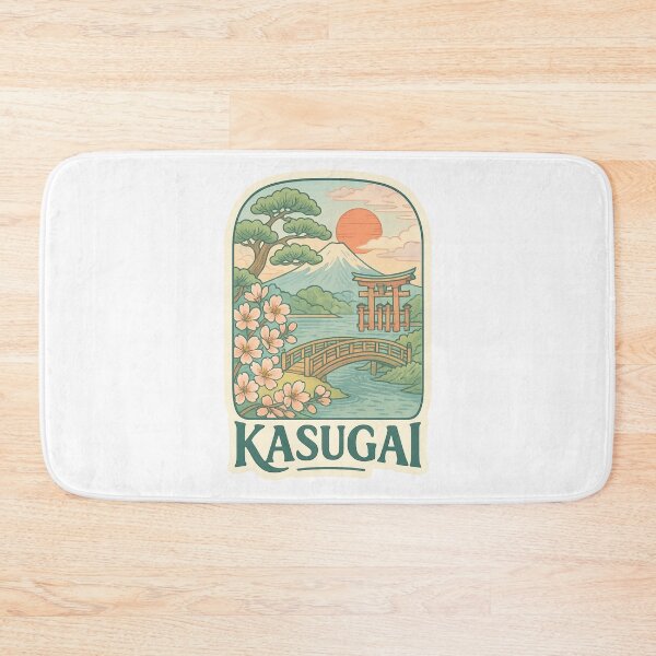 Item preview,  Kasugai Japan Bridge View with Sakura and Mount Fuji designed and sold by Aryabek.