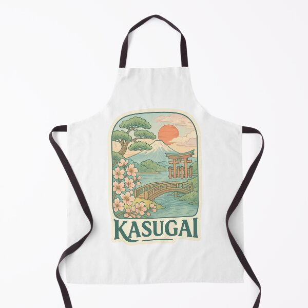 Item preview, Kasugai Japan Bridge View with Sakura and Mount Fuji designed and sold by Aryabek.