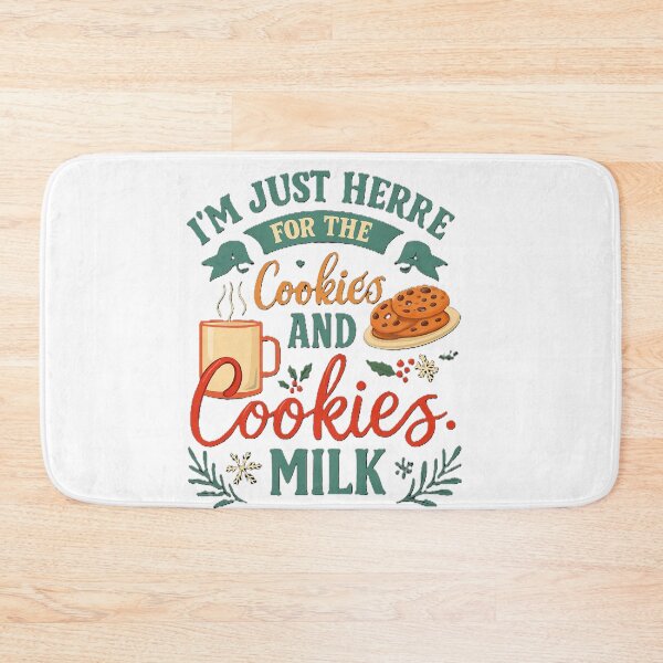 Item preview, A playful holiday design featuring cookies, milk, and festive cheer — perfect for Christmas lovers with a sweet tooth designed and sold by MoreDeo.