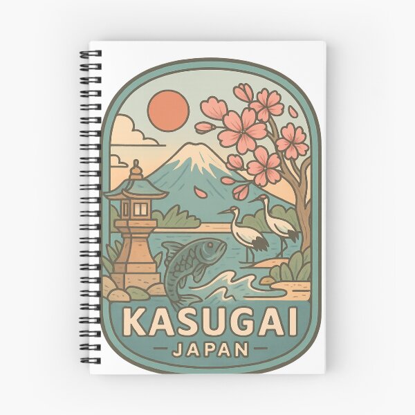 Item preview,  Kasugai Japan Nature Scene with Cranes and Lantern designed and sold by Aryabek.