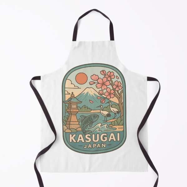 Item preview, Kasugai Japan Nature Scene with Cranes and Lantern designed and sold by Aryabek.
