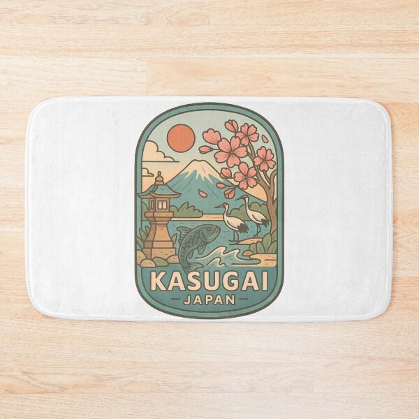 Item preview,  Kasugai Japan Nature Scene with Cranes and Lantern designed and sold by Aryabek.