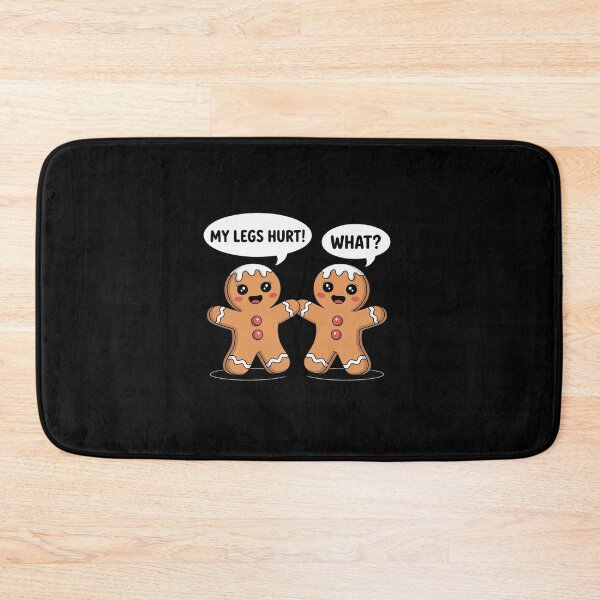 Item preview, My Legs Hurt What Funny Christmas Gingerbread Man designed and sold by HaileyRobel.