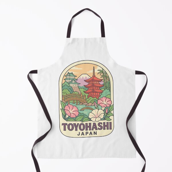 Item preview, Toyohashi Japan Garden Scene with Pagoda and Castle designed and sold by Aryabek.