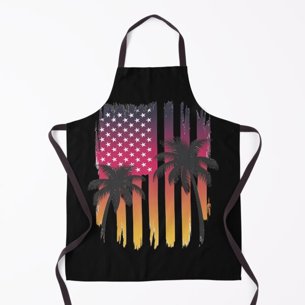Item preview, Summer Sunset Palm Trees American Flag Cool Spring Beach designed and sold by procionartss.