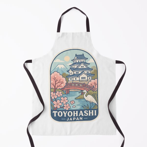 Item preview, Toyohashi Japan Castle Scene with Sakura and Heron designed and sold by Aryabek.