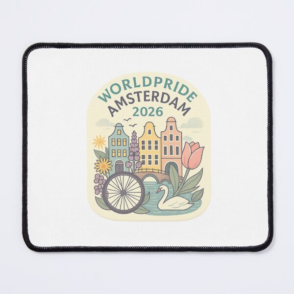 Item preview, WorldPride Amsterdam 2026 with Canal Houses and Swan designed and sold by Aryabek.