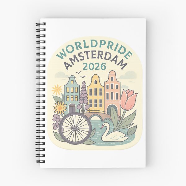 Item preview,  WorldPride Amsterdam 2026 with Canal Houses and Swan designed and sold by Aryabek.