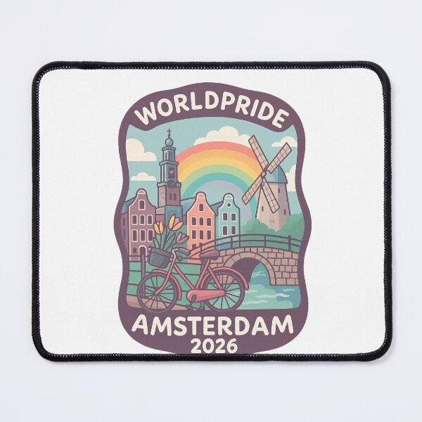 Item preview,  WorldPride Amsterdam 2026 with Windmill and Rainbow designed and sold by Aryabek.