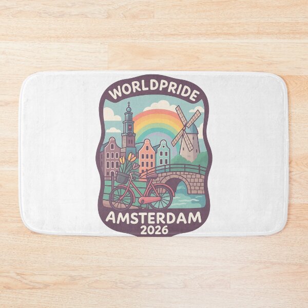Item preview,  WorldPride Amsterdam 2026 with Windmill and Rainbow designed and sold by Aryabek.